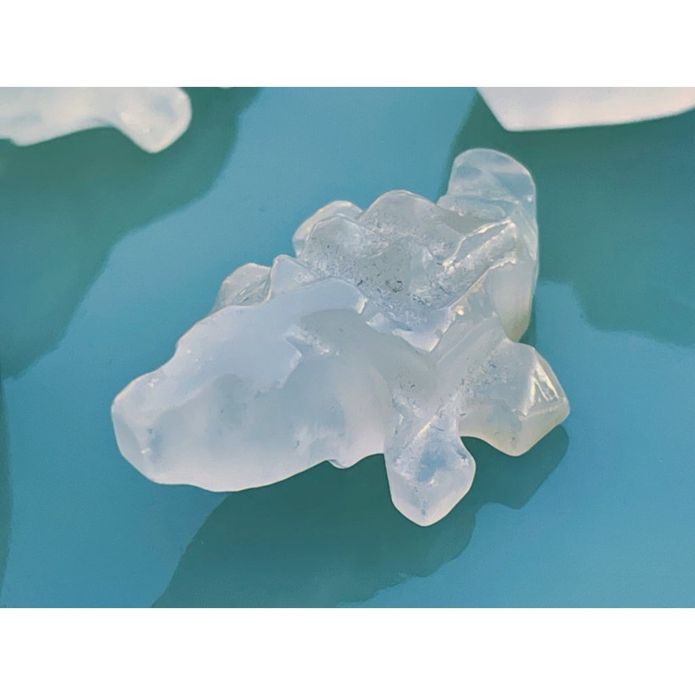 Vintage lot 5 Miniature Carved quartz Animals Turtle, Alligator, duck, elephant, - Picture 6 of 9